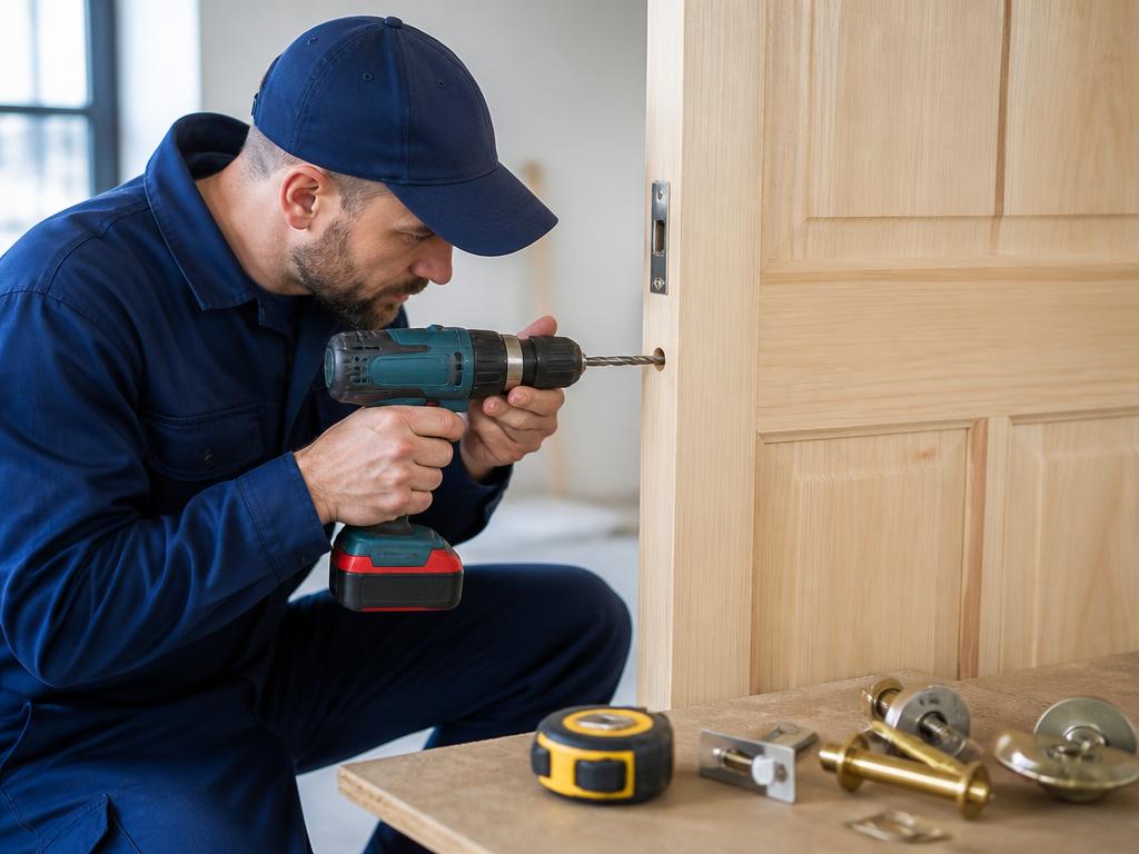 Lock installation by TrustedKey Locksmith in Melbourne